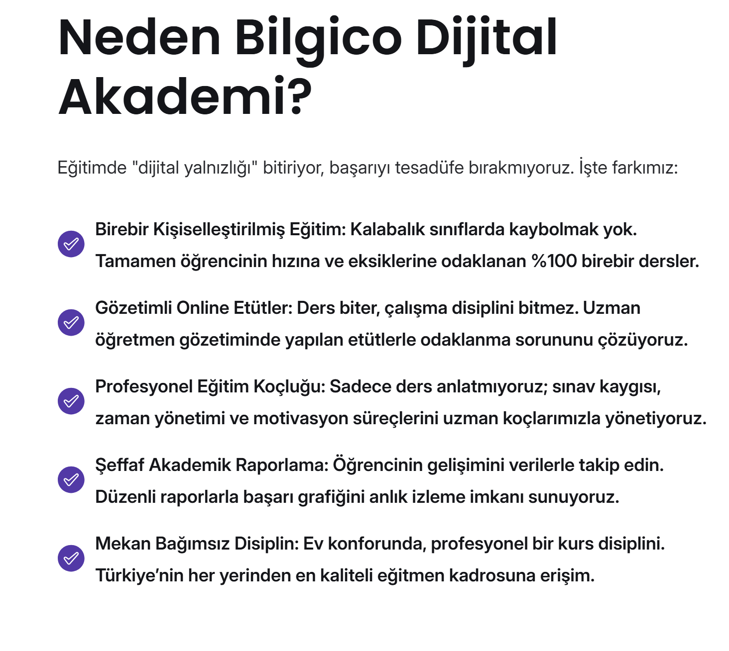 Bilgico dijital eğitim yaklaşımı